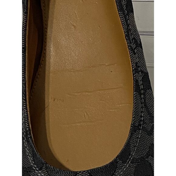 COACH Chelsea Outline Signature Black Smoke Ballet Flats EUR 39 US 8.5 / 10.25" - Picture 7 of 10